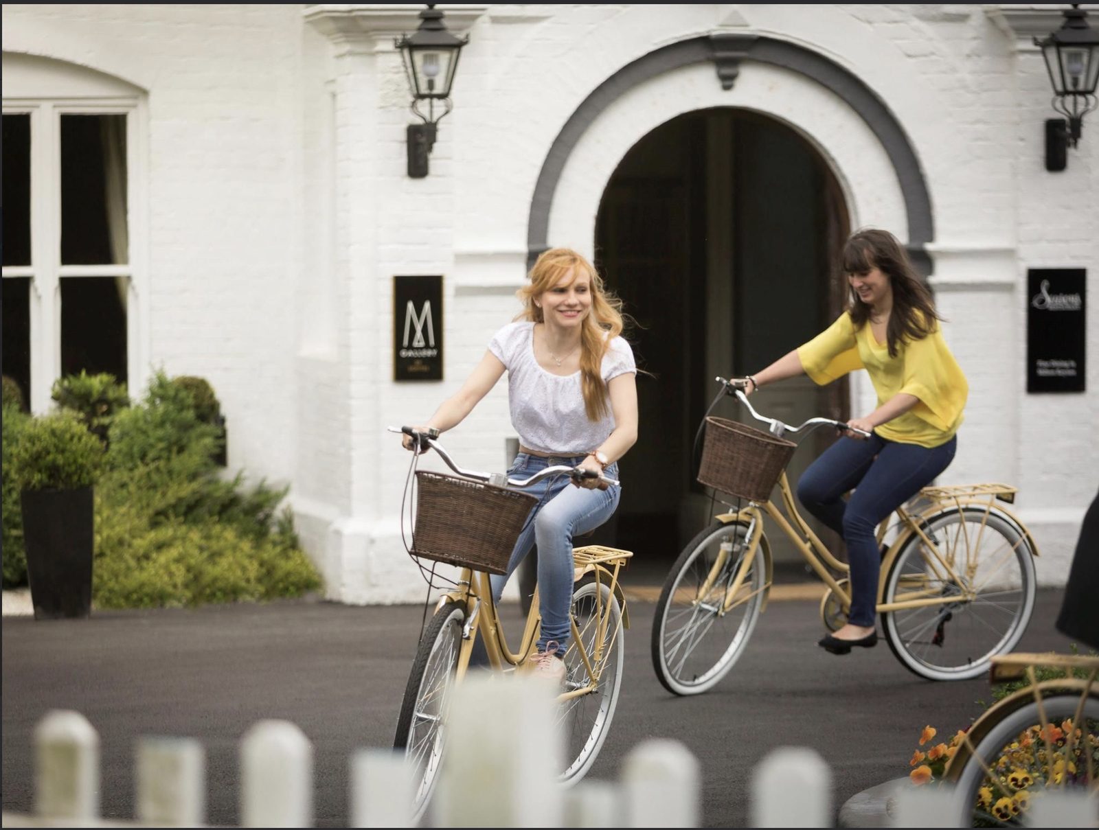 Woughton House exterior with bicycles